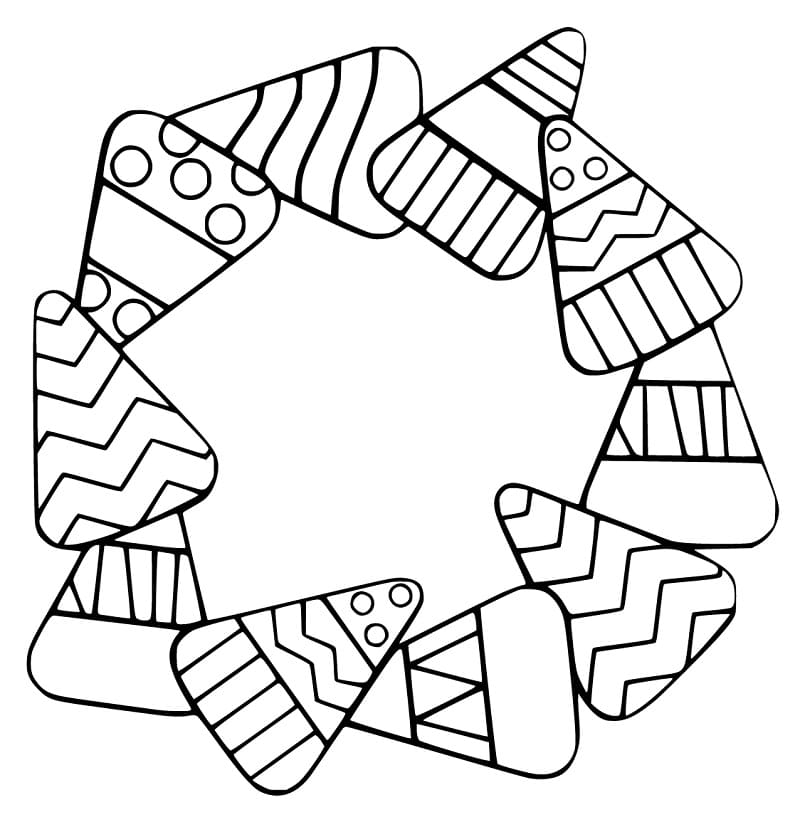 Candy Corn Wreath Coloring Game Candy Corn Wreath