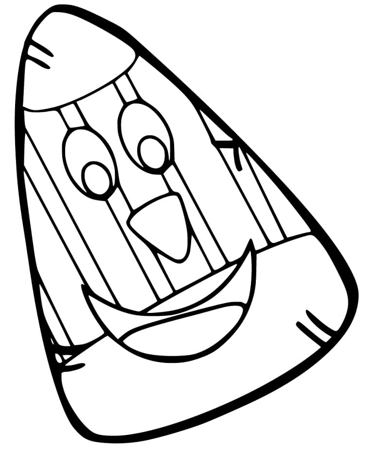 Candy Corn is Smiling Coloring Game Candy Corn is Smiling