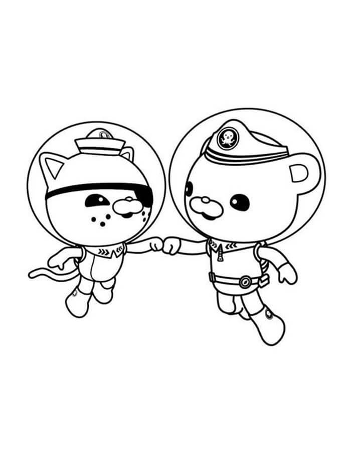 Captain Barnacles and Kwazii Coloring Game Captain Barnacles and Kwazii