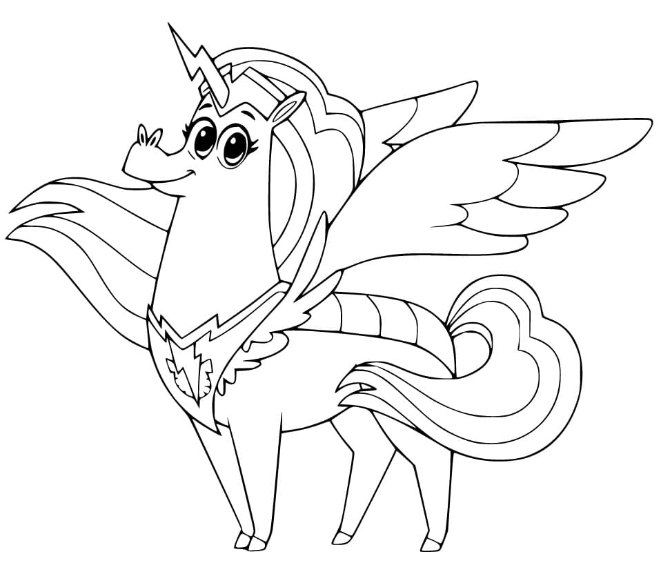Captain Thunderhoof from Corn and Peg Coloring Game Captain Thunderhoof from Corn and Peg