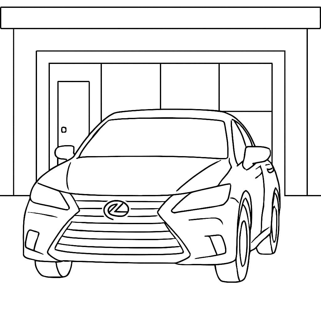 Car Lexus in garage