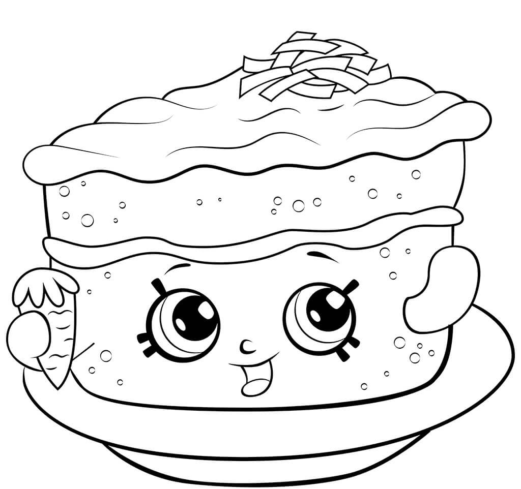 Carrot Cake Shopkin Coloring Game Carrot Cake Shopkin