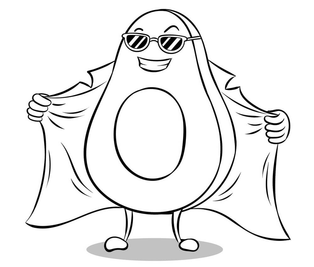 Cartoon Avocado