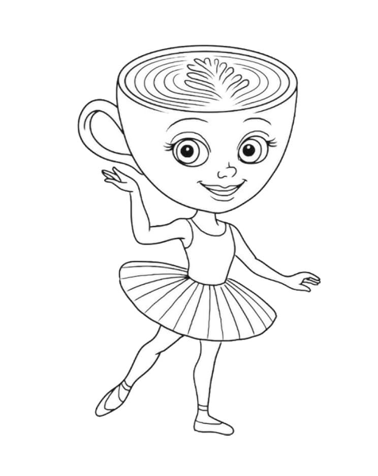 Cartoon Ballerina Cappuccina Coloring Game Cartoon Ballerina Cappuccina