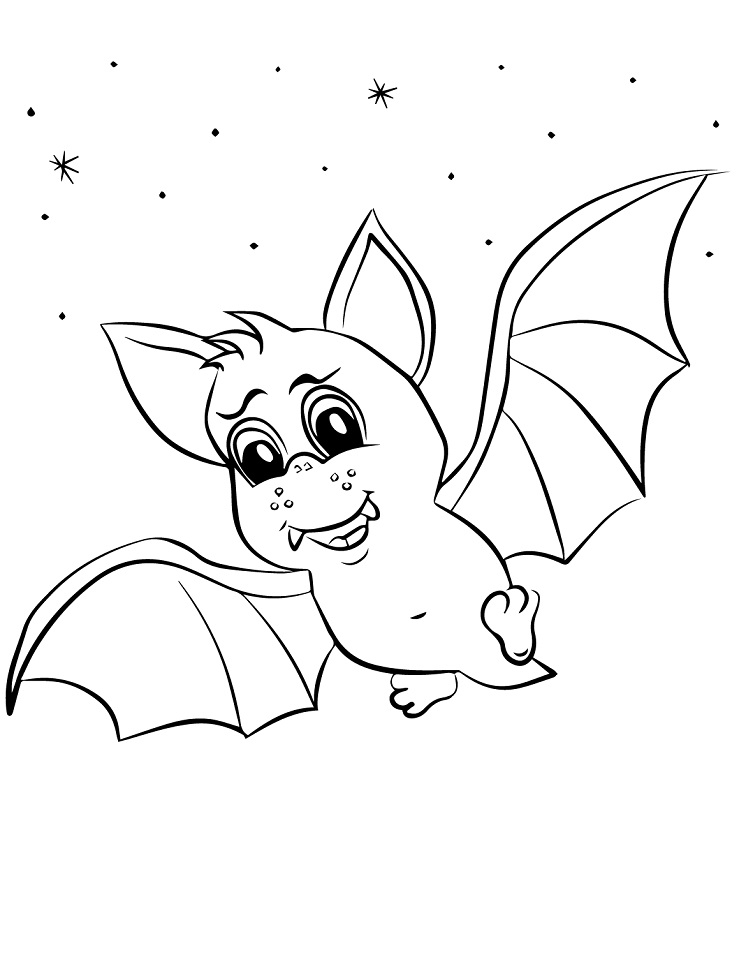 Cartoon Bat Coloring - Play Free Coloring Game Online