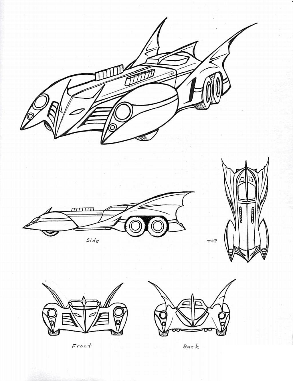 Cartoon Batmobile