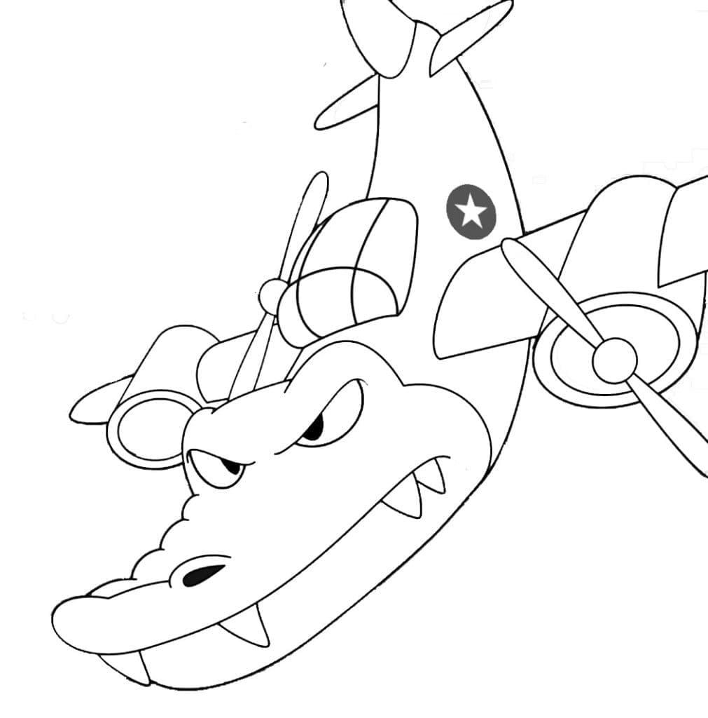 Cartoon Bombardiro Crocodilo