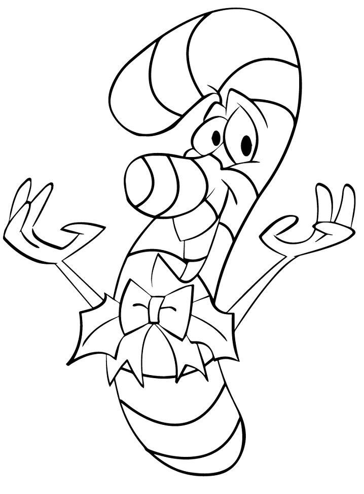 Cartoon Candy Cane