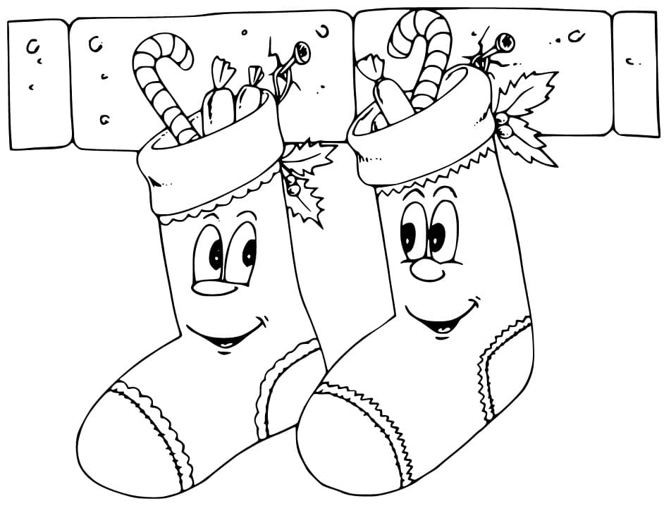 Cartoon Christmas Stocking
