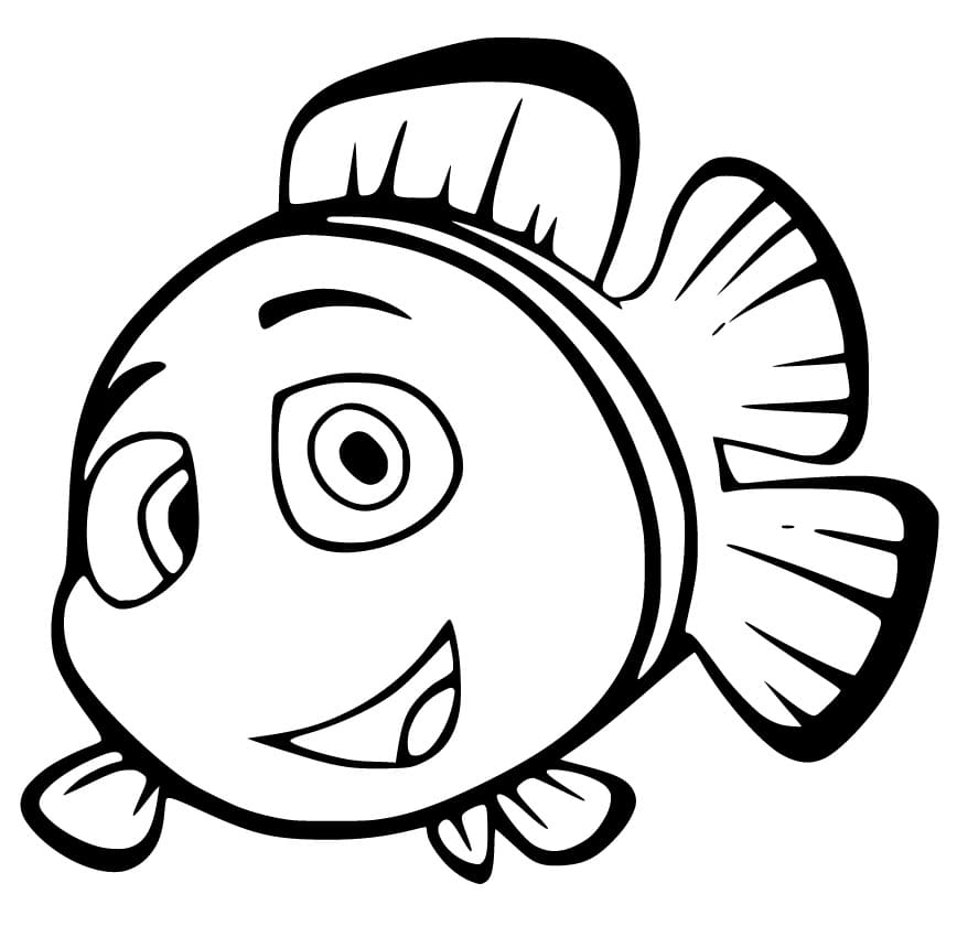 Cartoon Clownfish Coloring Game Cartoon Clownfish