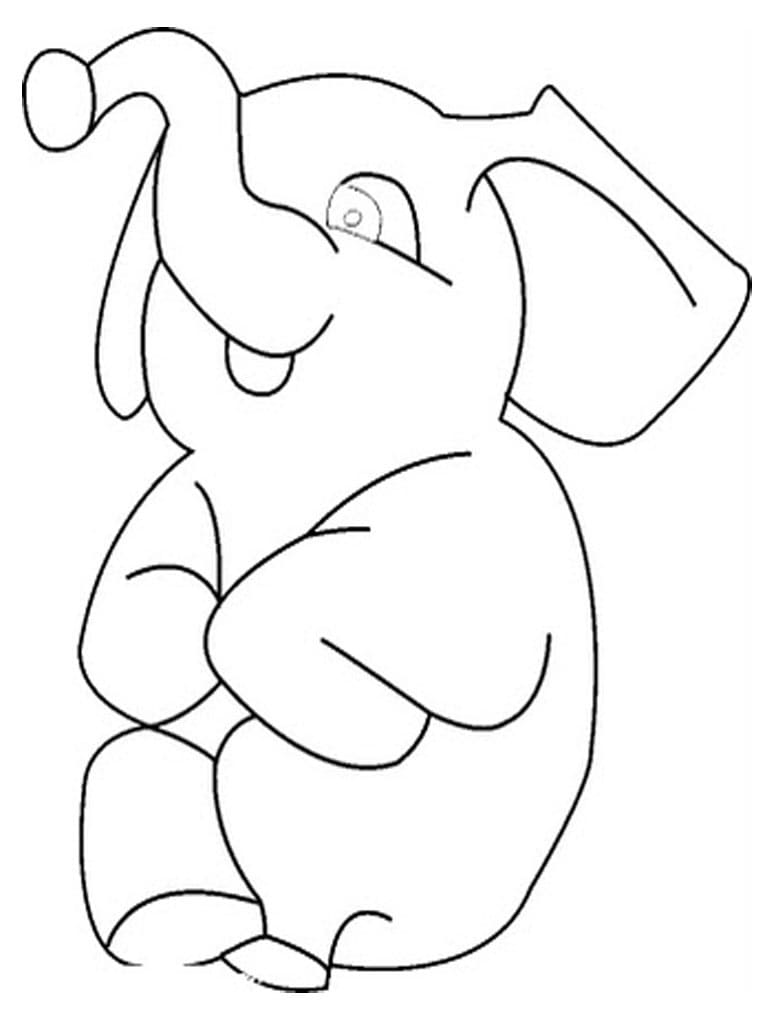 Cartoon Elephant Coloring Game Cartoon Elephant