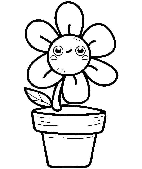 Cartoon Flower Pot