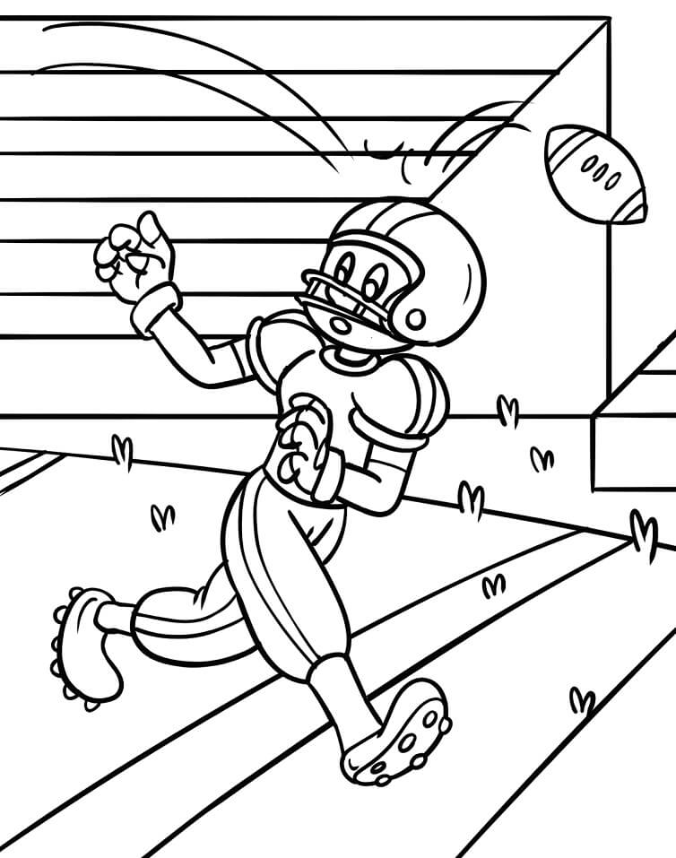 Cartoon Football Player