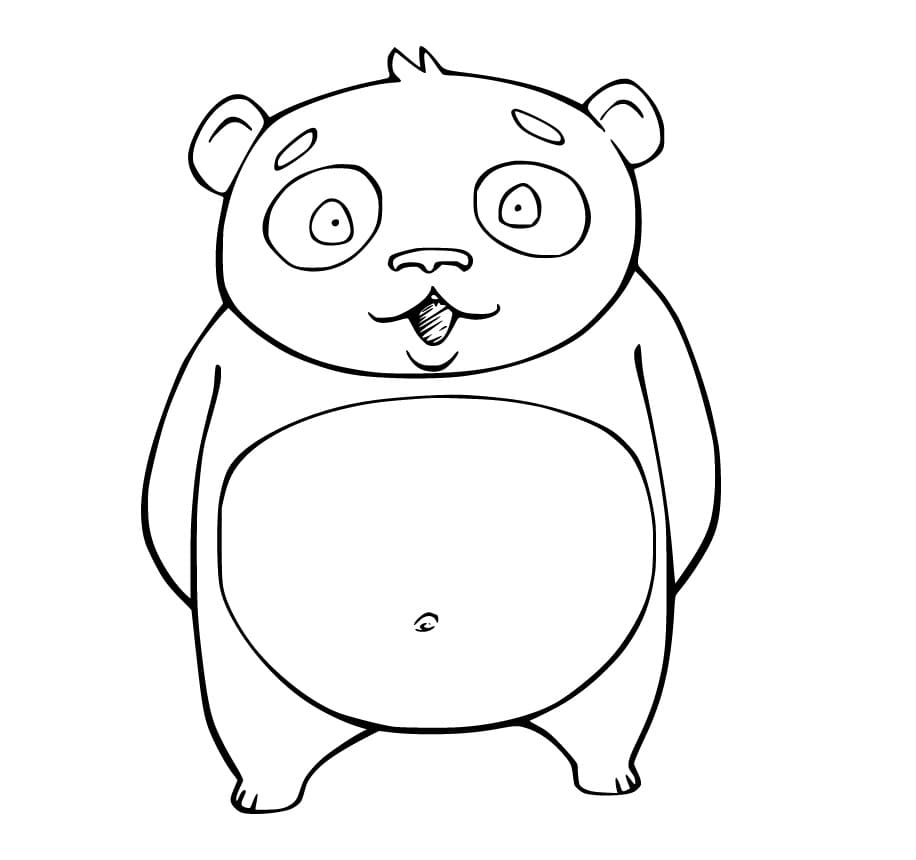 Cartoon Funny Panda Coloring Game Cartoon Funny Panda
