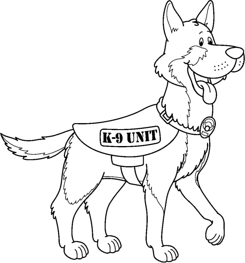 Cartoon German Shepherd Coloring Game Cartoon German Shepherd