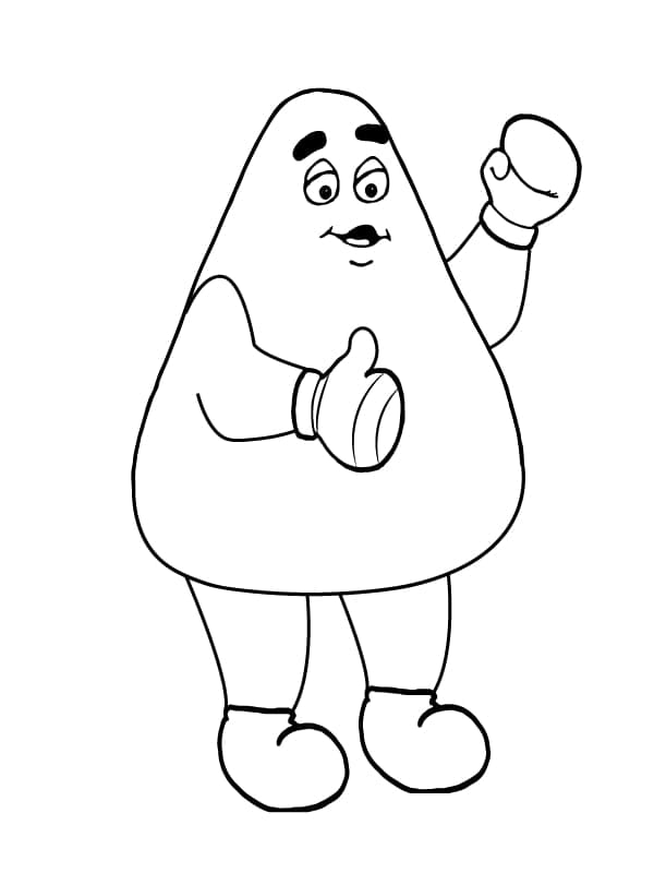 Sad Grimace Coloring - Play Free Coloring Game Online