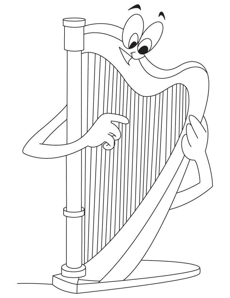 Cartoon Harp