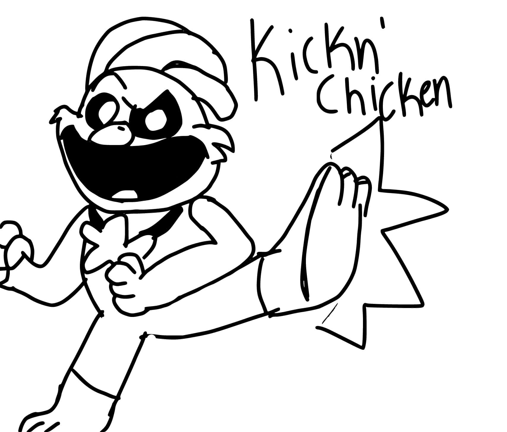 KickinChicken Coloring Games - ColoringGames.Net