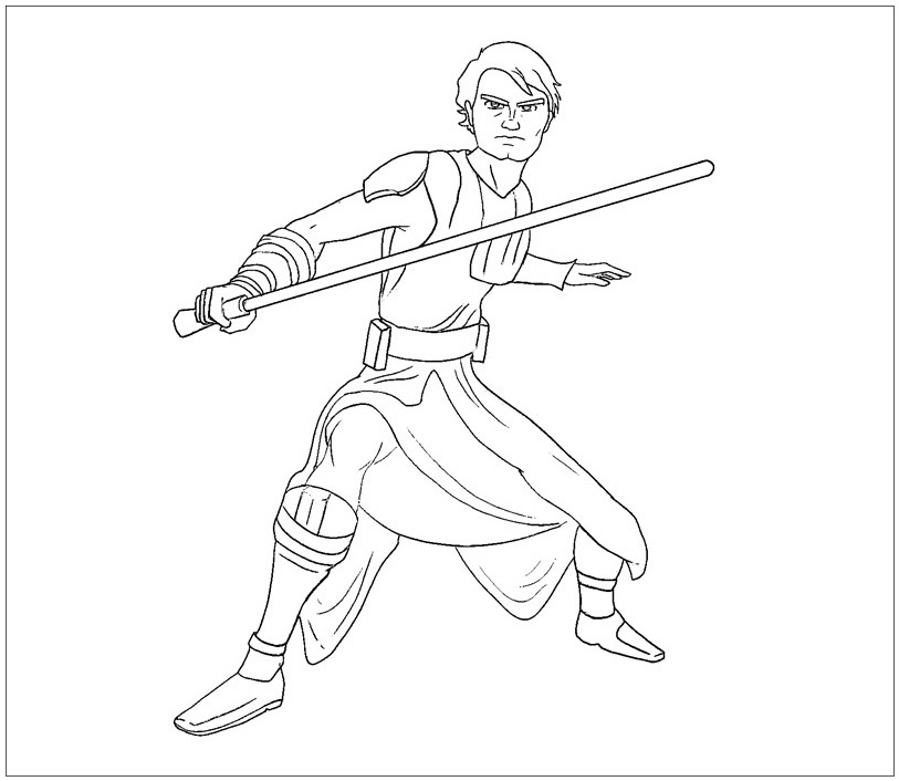 Cartoon Luke Skywalker