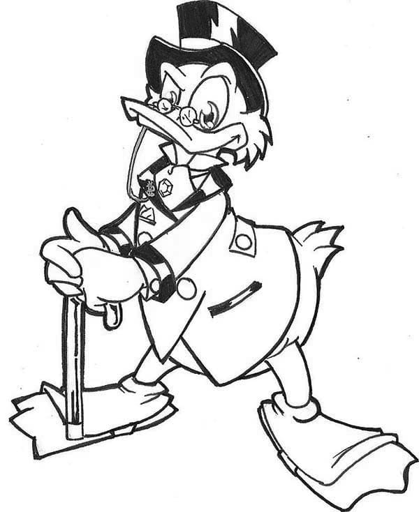 Cartoon Scrooge McDuck