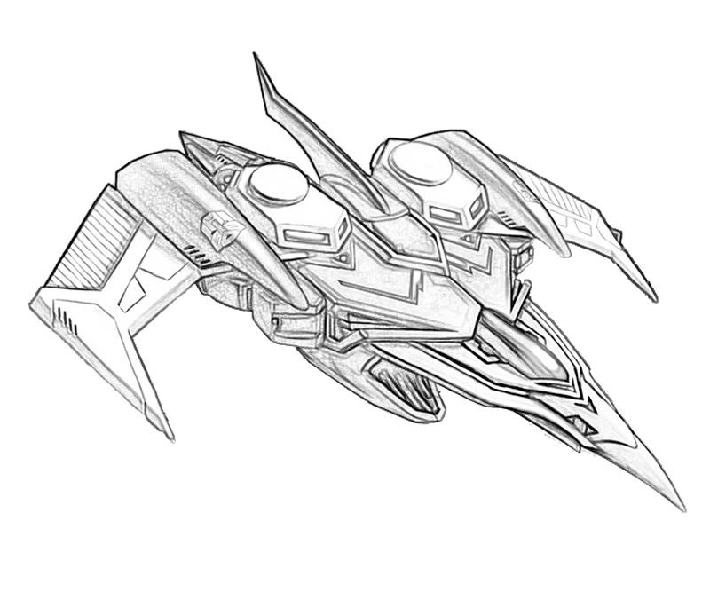 Cartoon Starscream Fighter Jet
