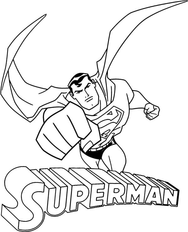 Cartoon Superman Coloring Game Cartoon Superman