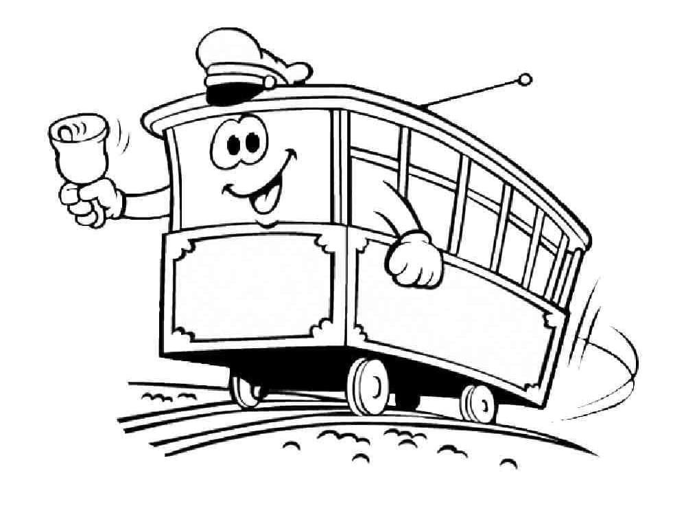 Cartoon Tram