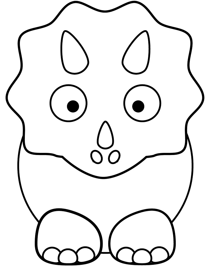 Cartoon Triceratops