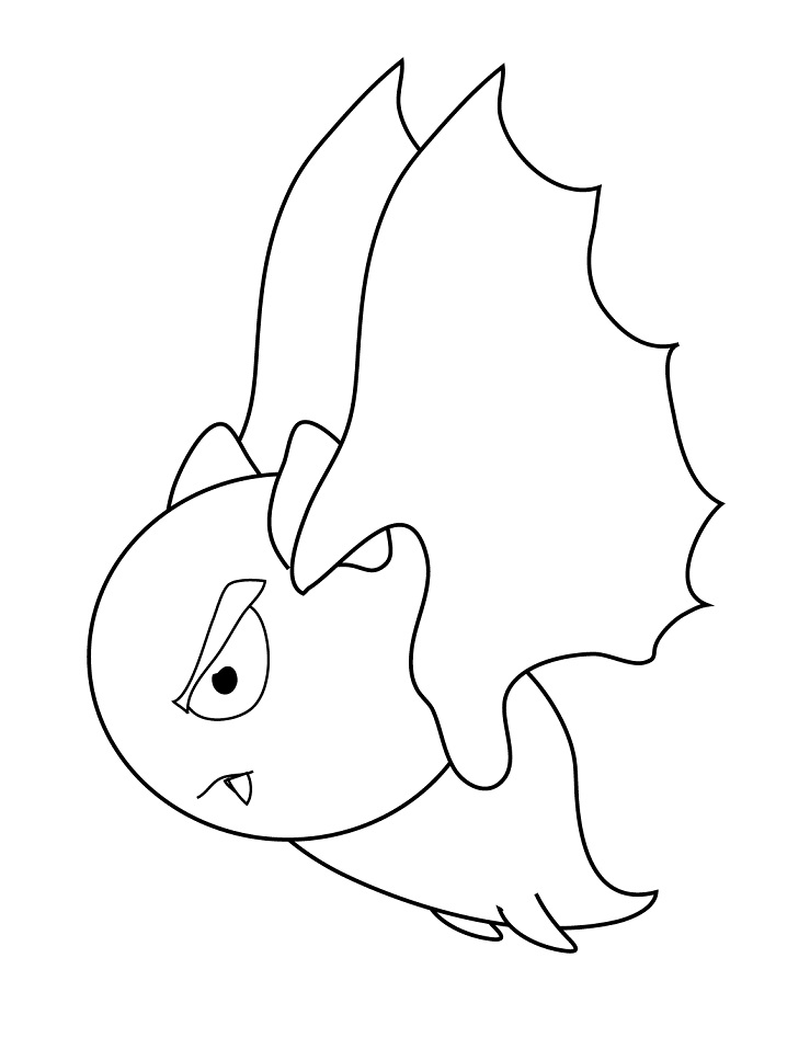 Cartoon Vampire Bat
