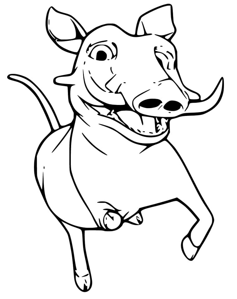 Cartoon Warthog