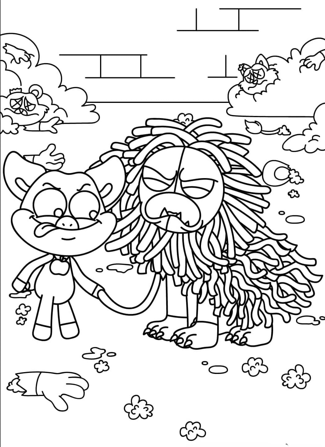 Cartoon Yarnaby Coloring Game Cartoon Yarnaby