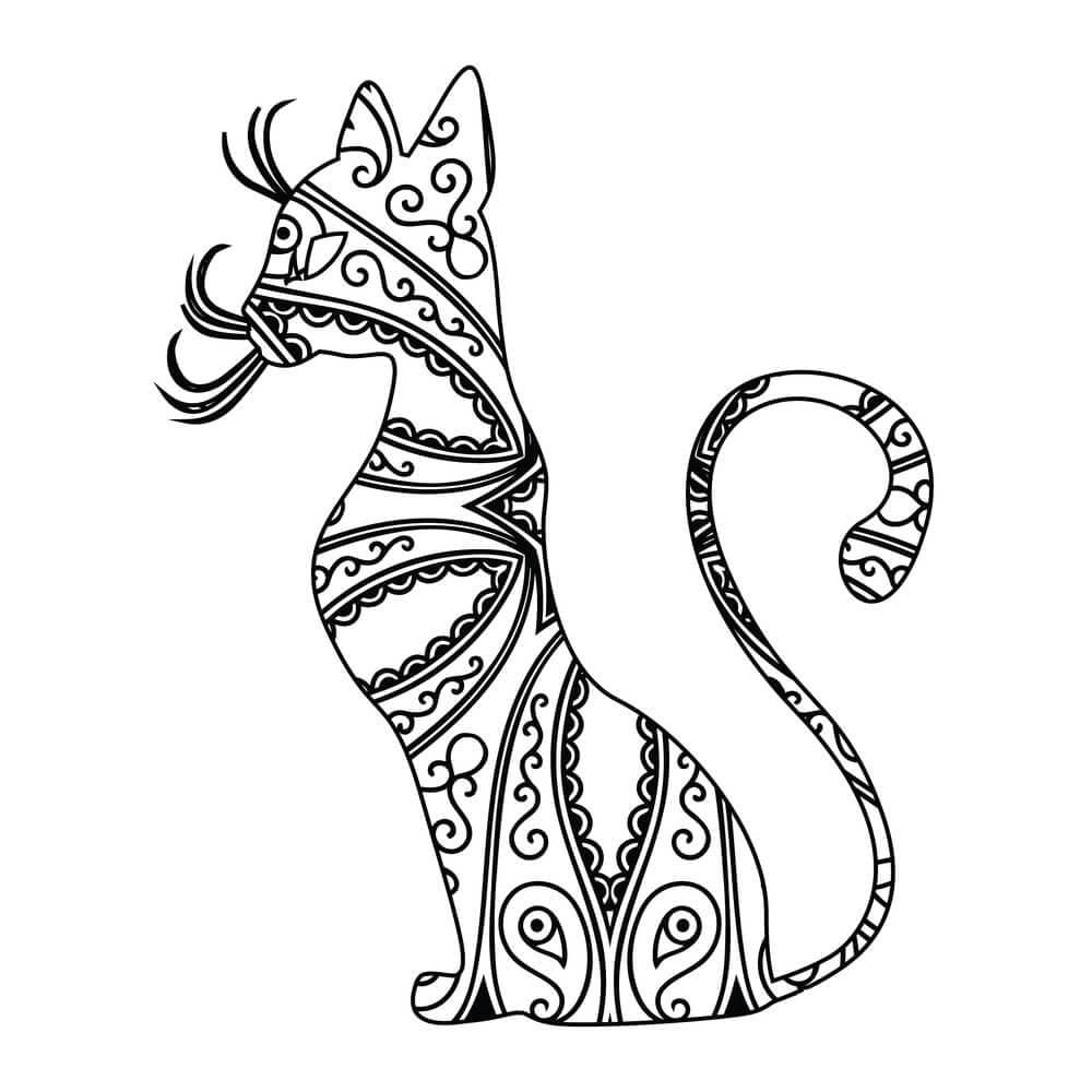 Cat Mandala 13 Coloring Game Cat Mandala 13