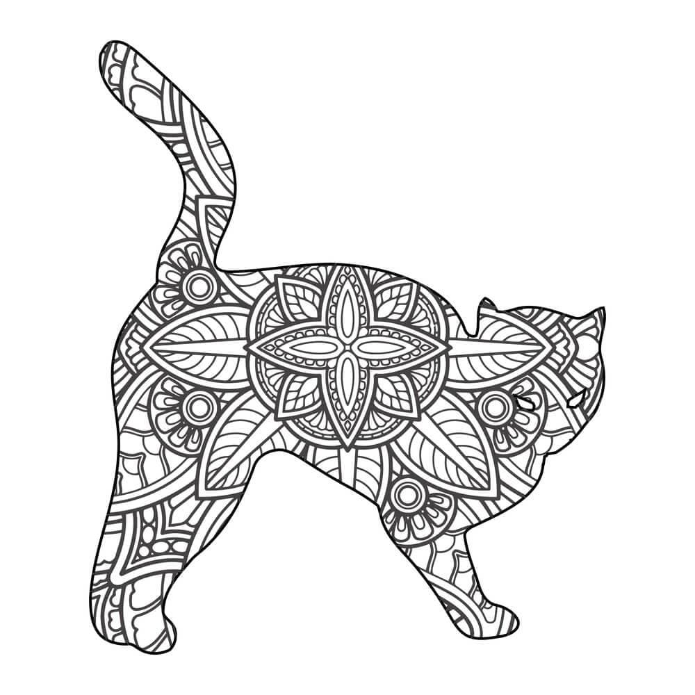 Cat Mandala 18 Coloring Game Cat Mandala 18