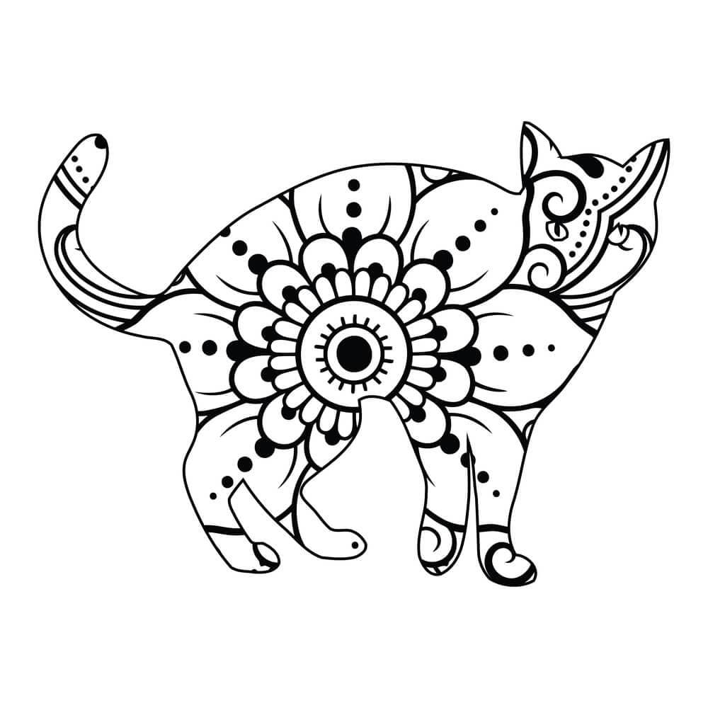 Cat Mandala 2 Coloring Game Cat Mandala 2
