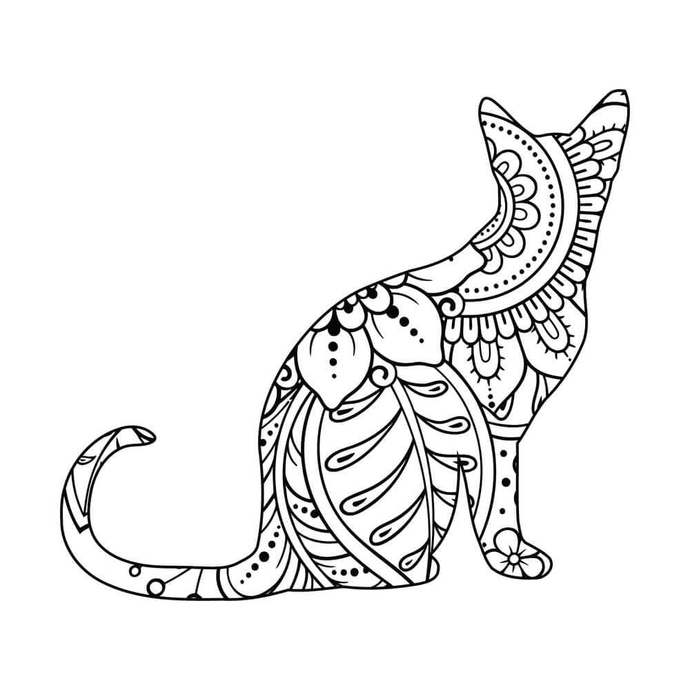 Cat Mandala 3 Coloring Game Cat Mandala 3
