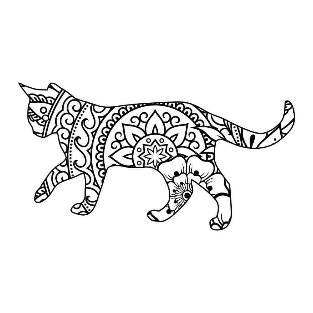 Cat Mandala 4 Coloring Game Cat Mandala 4
