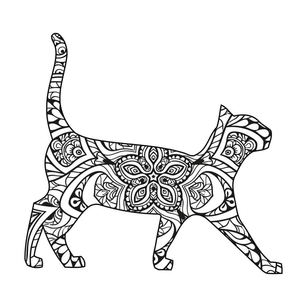 Cat Mandala 5 Coloring Game Cat Mandala 5