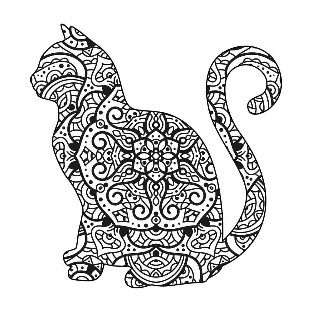 Cat Mandala 7 Coloring Game Cat Mandala 7