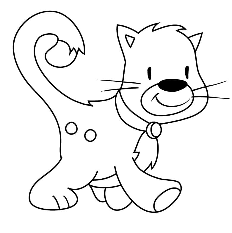 Cat Smiling Coloring Game Cat Smiling