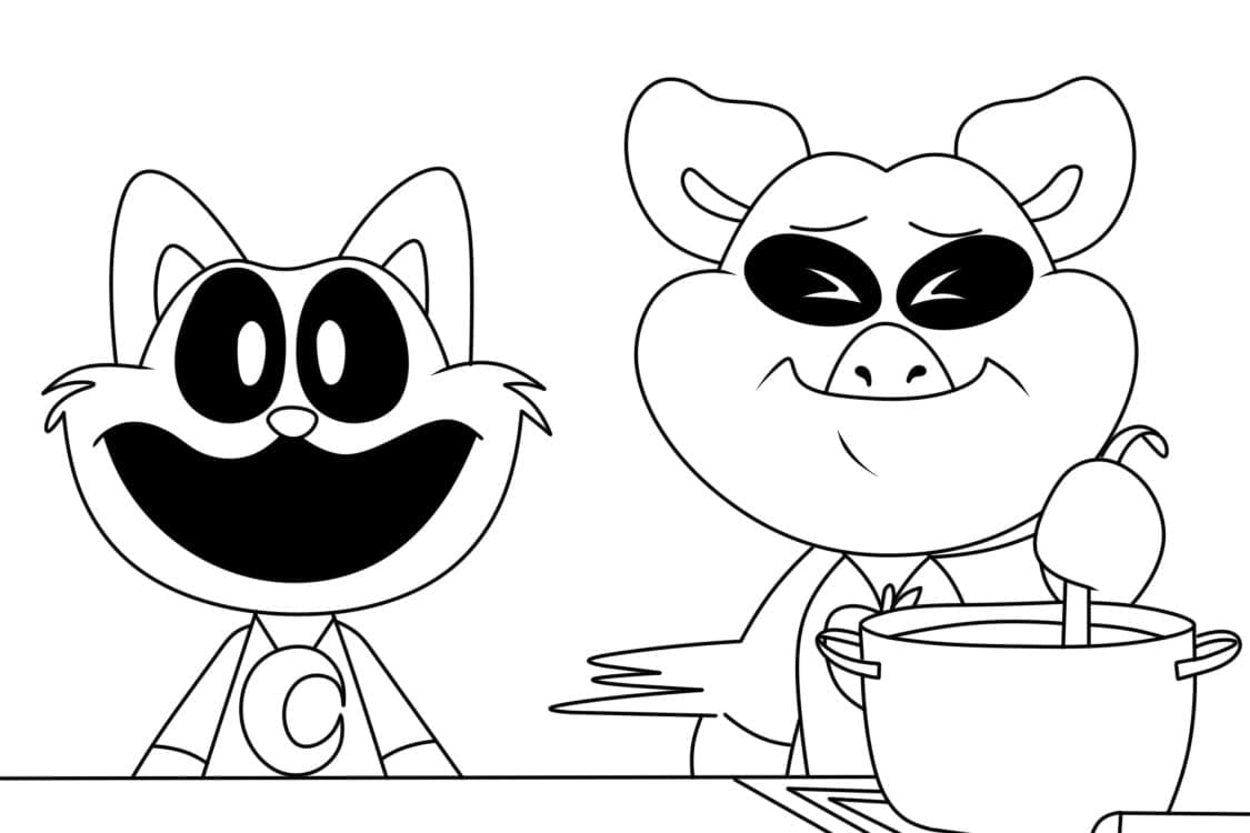 Smiling Critters Characters Coloring - Play Free Coloring Game Online