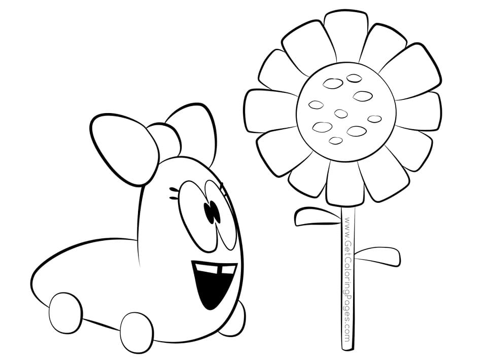 Caterpillar and Flower Coloring Game Caterpillar and Flower