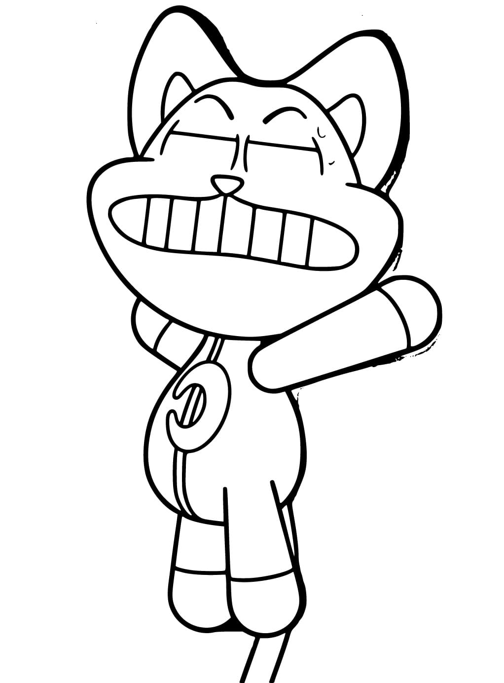 Catnap in Smiling Critters Coloring Game Catnap in Smiling Critters