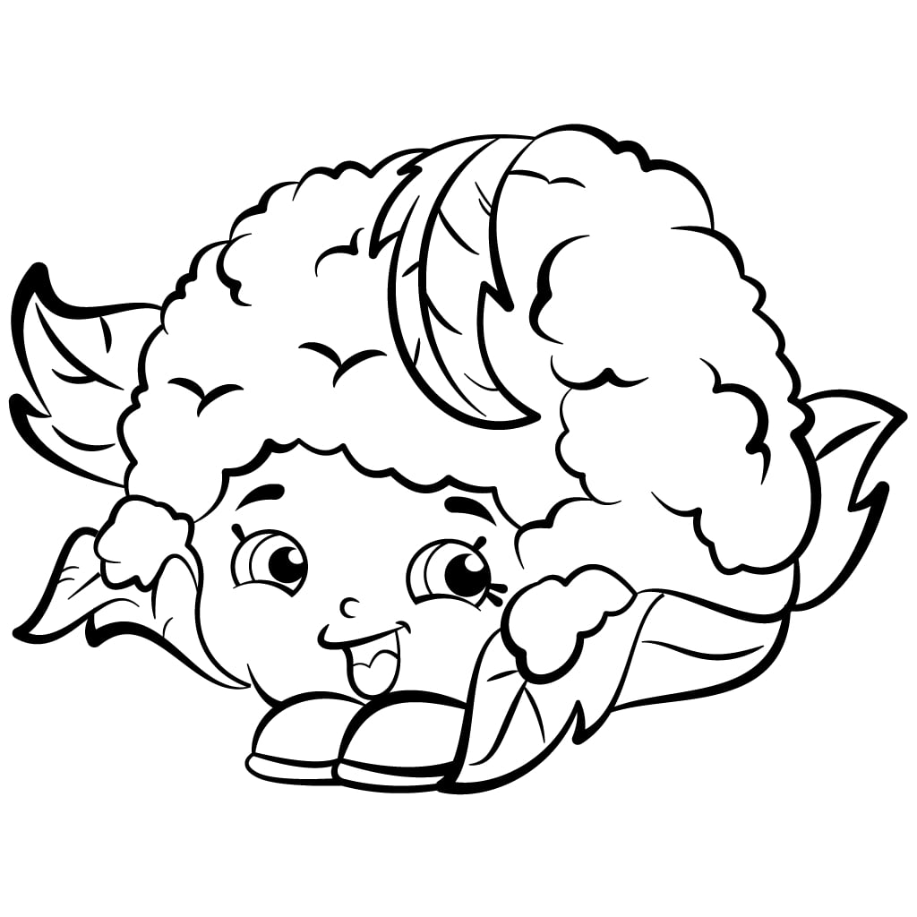 Cauliflower Chloe Shopkins Coloring Game Cauliflower Chloe Shopkins