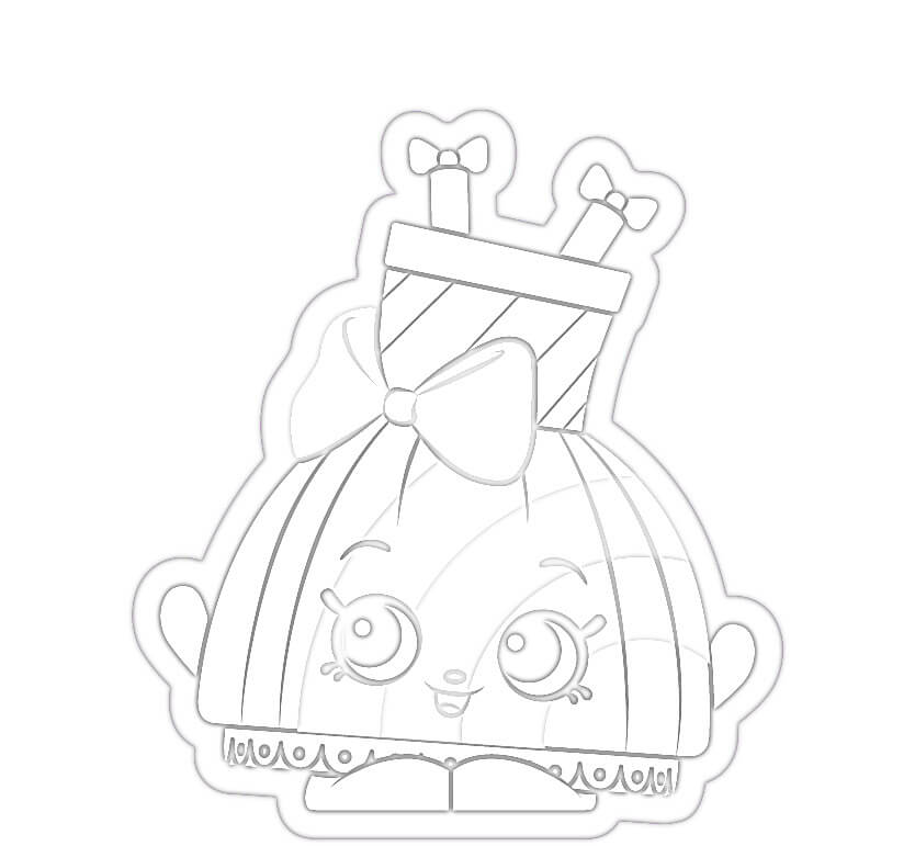 Celeste Rainbow Dress Shopkin Coloring Game Celeste Rainbow Dress Shopkin