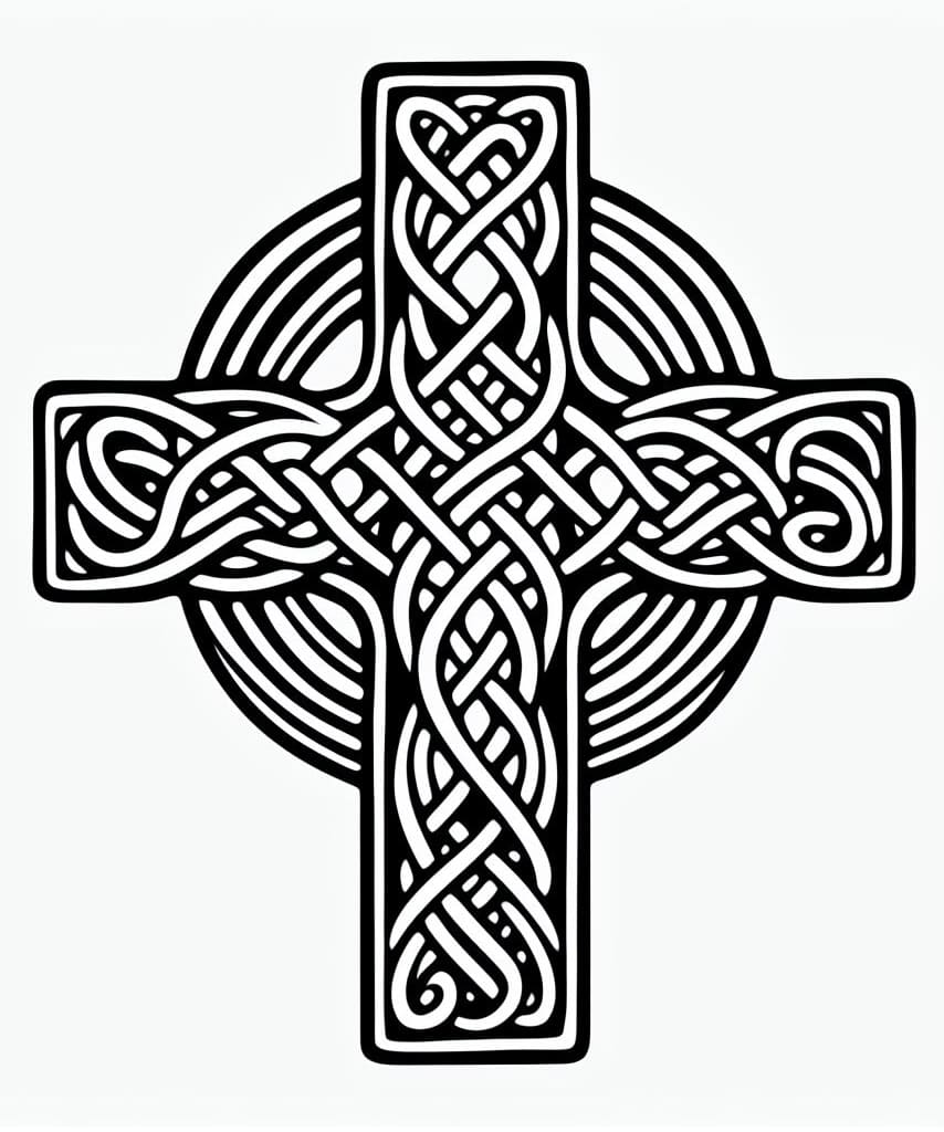Celtic cross coloring games coloringgames net