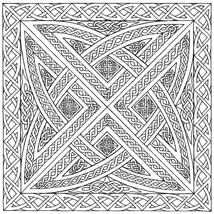 Celtic Knot 1 Coloring Game Celtic Knot 1