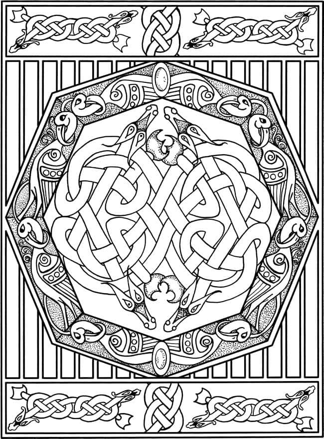 Celtic Knot 10 Coloring Game Celtic Knot 10