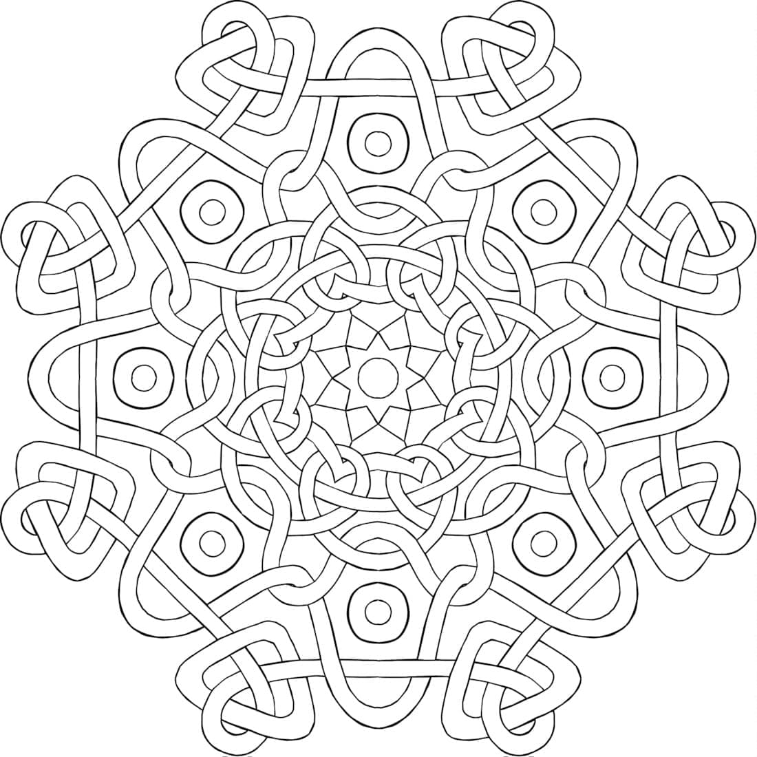 Celtic Knot 11 Coloring Game Celtic Knot 11