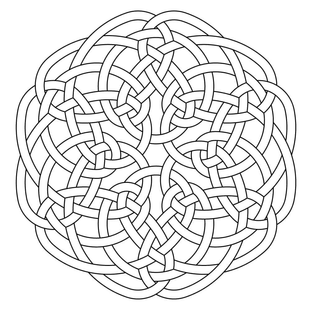 Celtic Knot 14 Coloring Game Celtic Knot 14