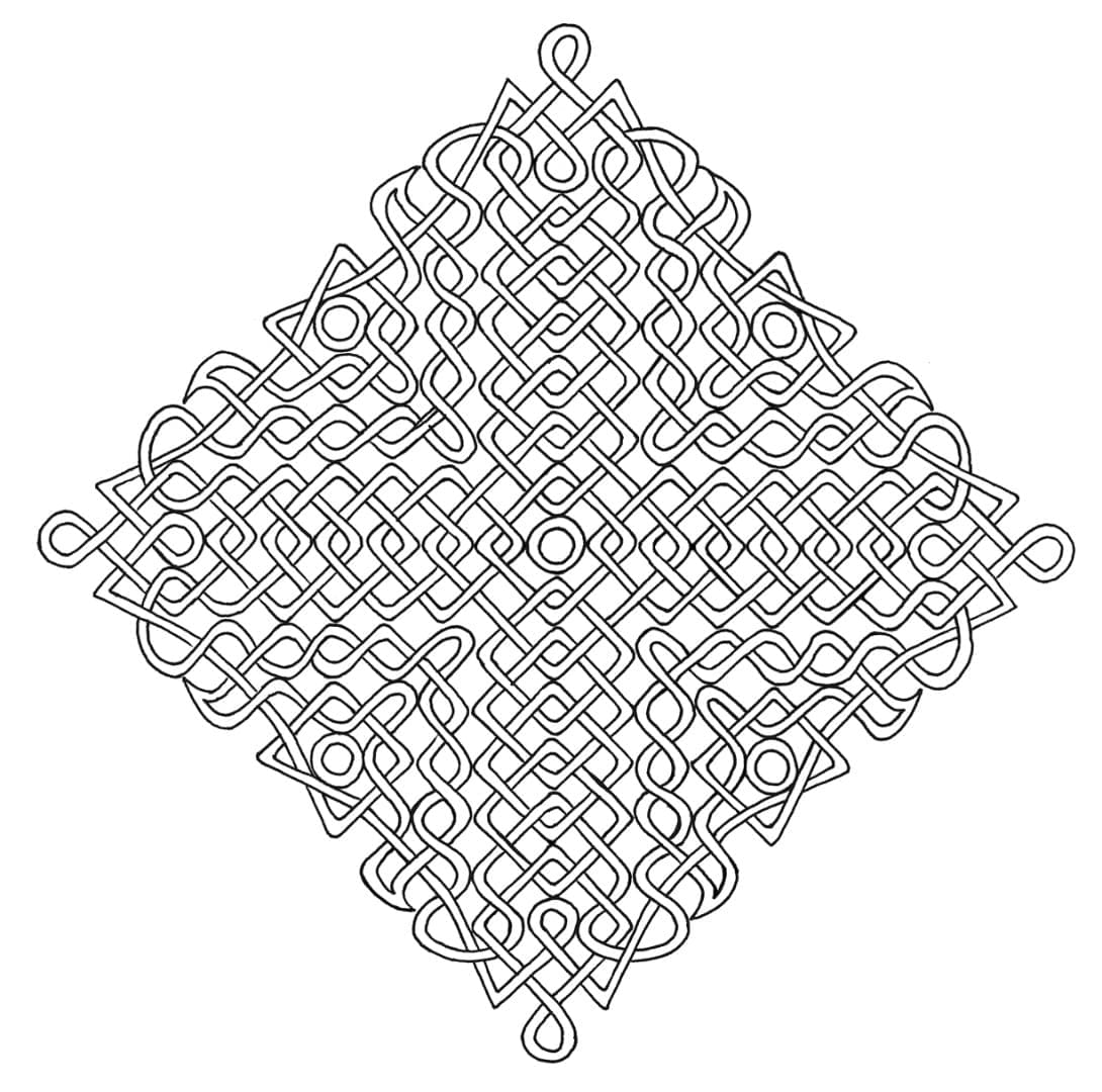 Celtic Knot 16 Coloring Game Celtic Knot 16
